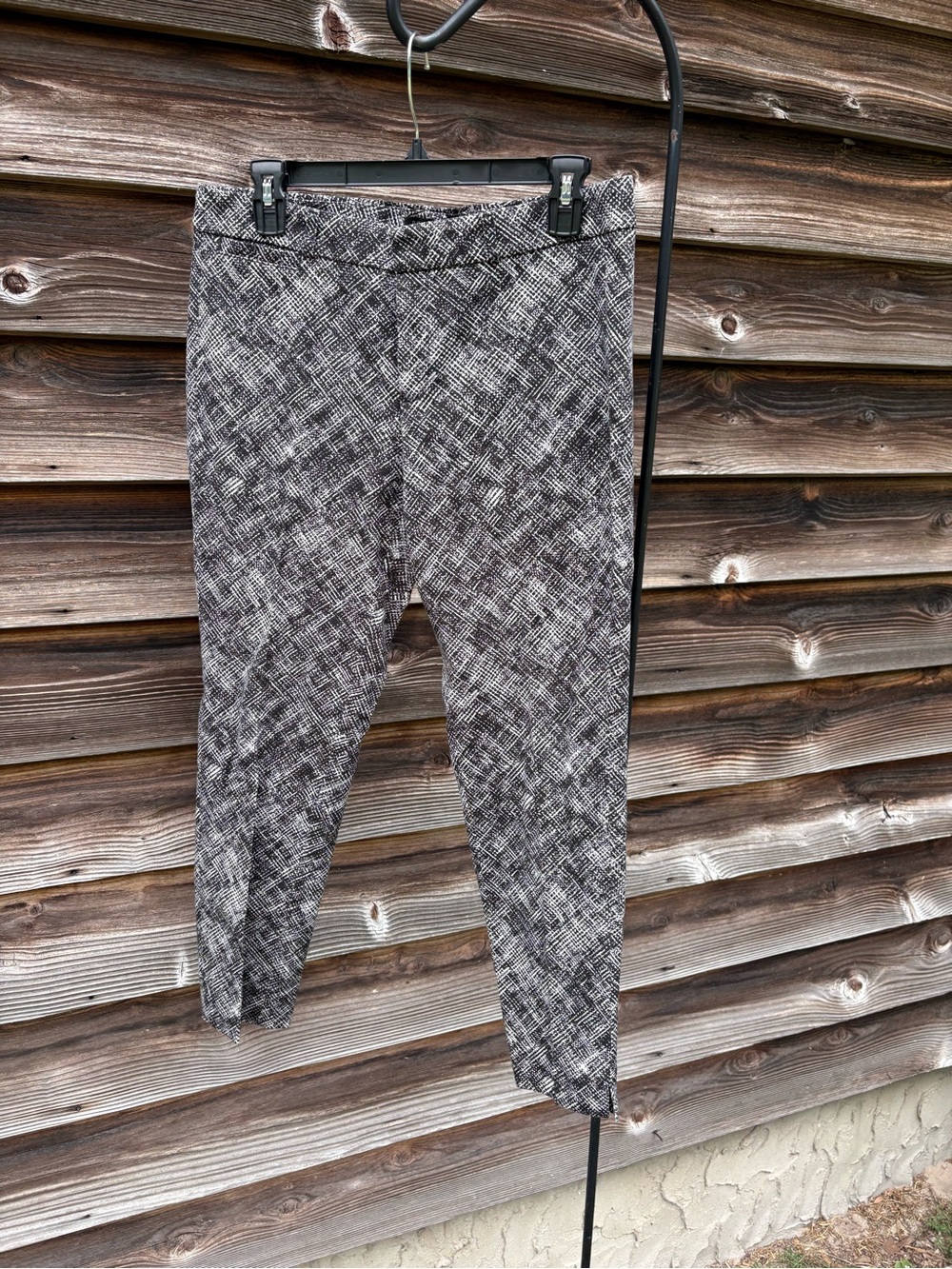 Banana Republic Black & White Sloan Petite Pants